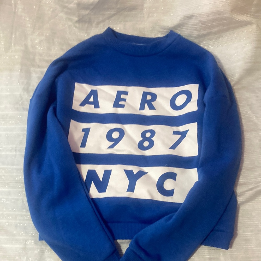 aeropostale 1987 NYC blue sweater
